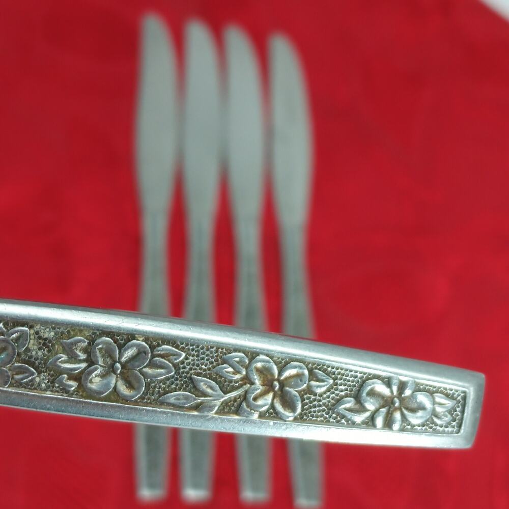 5X Bk La Spana Stanley Roberts Stainless MCM Butter Dinner Knife Serrated